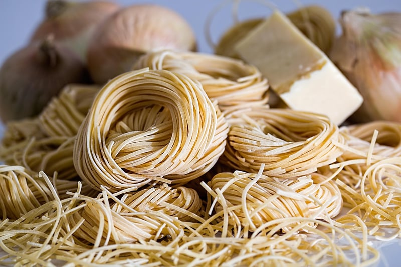 Pasta and herbs